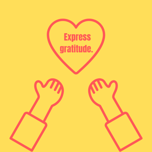 Express gratitude.